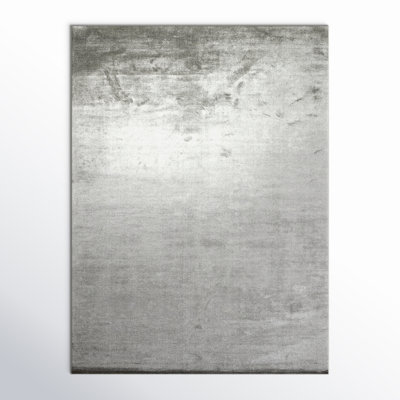 Adelia Hand Loomed Silk Area Rug in Oyster