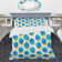 DesignArt Blue Circle Pattern Dots Duvet Cover Set | Wayfair