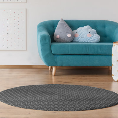 Chenille Geometric Indoor Rug