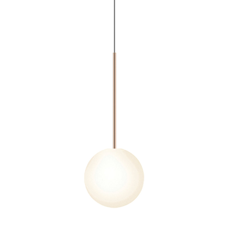 Bola Sphere Pendant, Rose Gold, 22.4" H x 10" W x 10" D