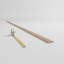 BRB3 - Moulure en bois massif de style bébé Howe Americraft, P 11/16 po x l 2 1/4 po x L 96 po, chêne blanc teint-96930652