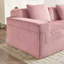 Canapé modulaire sans accoudoirs avec sièges profonds, confort semblable à un nuage, coussins décoratifs et tissu en velours côtelé pour des moments de détente en famille-434533354