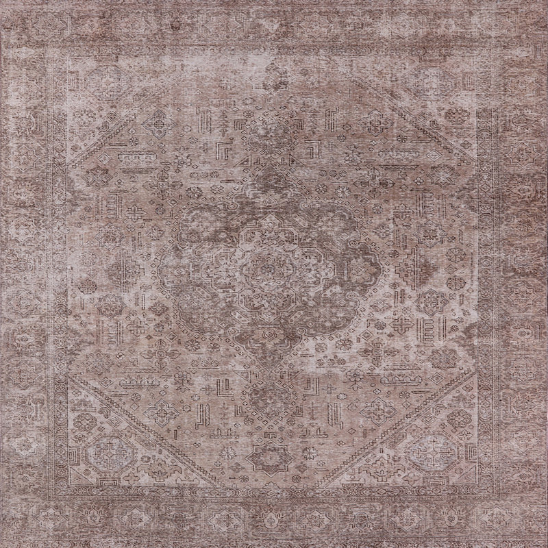 Tapis oriental gris Rolfes, Carré 8 pi