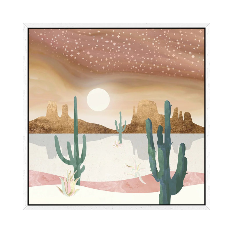 Honey Sky - Print on Canvas, White Framed, 45.72 cm H x 45.72 cm W