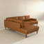 Canapé modulaire en cuir brun clair Corbin-806110995