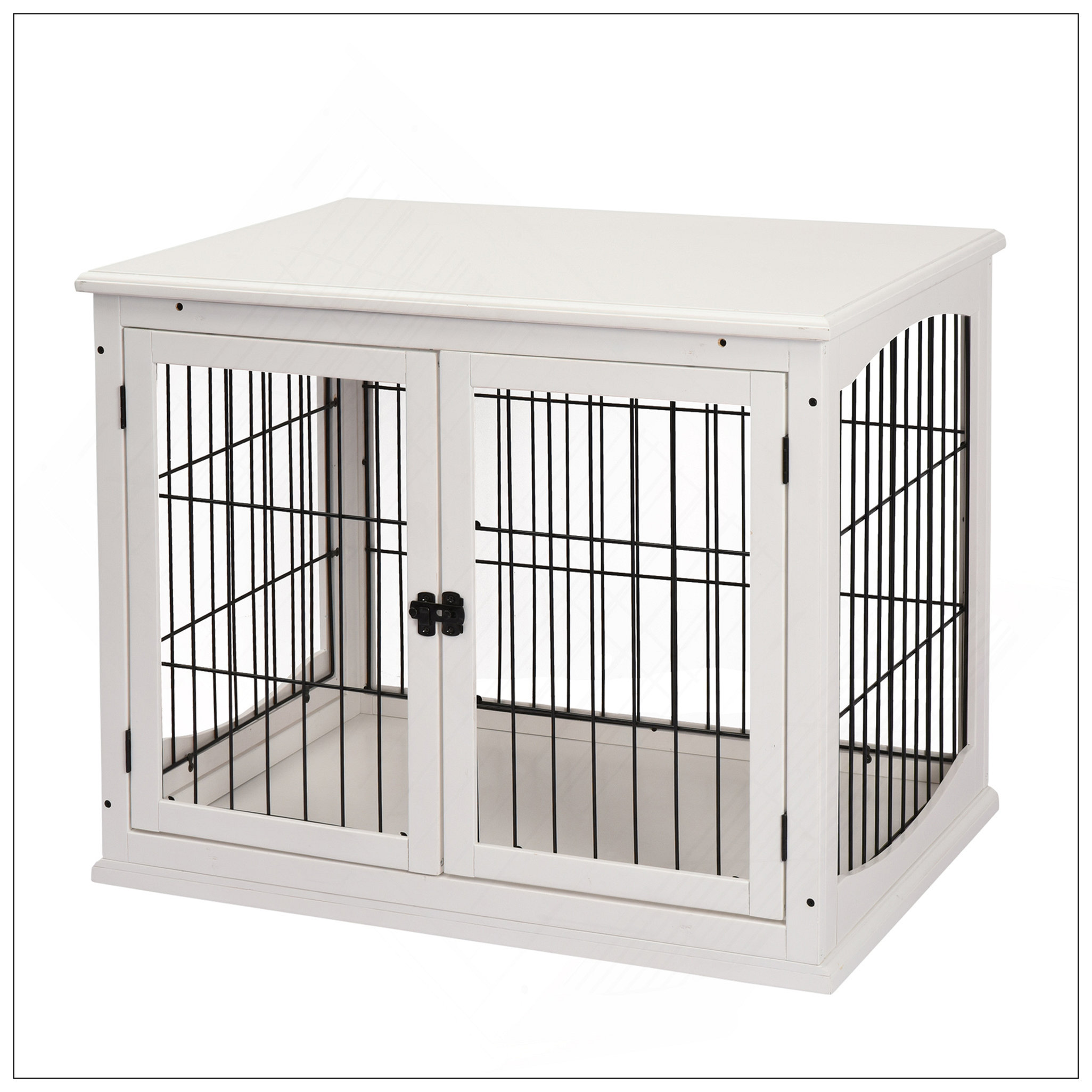 Beautiful view of Dog Crate With Rounded Door And Back And Sides