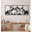Paysage, ensemble d'art mural en métal, décoration moderne en fer