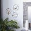 Ensemble de 3 appliques murales en acier inoxydable