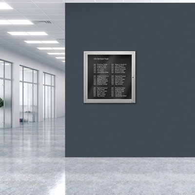 Tableau d'affichage mural fermé pour armoire d'annuaire