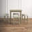 Abinaash 4-Person Dining Set with Button-Tufted Stools