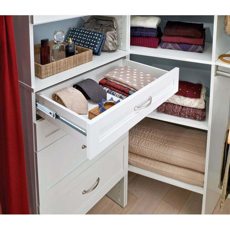 Ensemble de tiroir l 16,65 po SuiteSymphony, Blanc pur, H 9,96 po x l 16,65 po x P 13,62 po