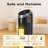 AKIRES 38In Tower Space Heater For Indoor Use,1500W Large Floor Portable Electric Heaters For Indoor Use,70° Oscillating Ptc Ceramic Heater With Thermostat,Remote,24H Timer For Bedroom Office Black-108637031