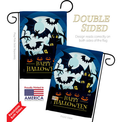 Ensemble de drapeaux d'Halloween en polyester 18,5 po x 13 po