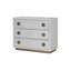 Armoire console exquise avec finition en faux crocodile et plusieurs rangements, idéale pour organiser et rehausser le décor d'une pièce