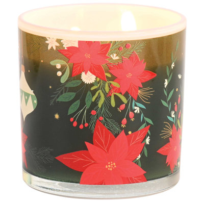 Bougie de soya florale Réjouissez-vous d'une grande joie