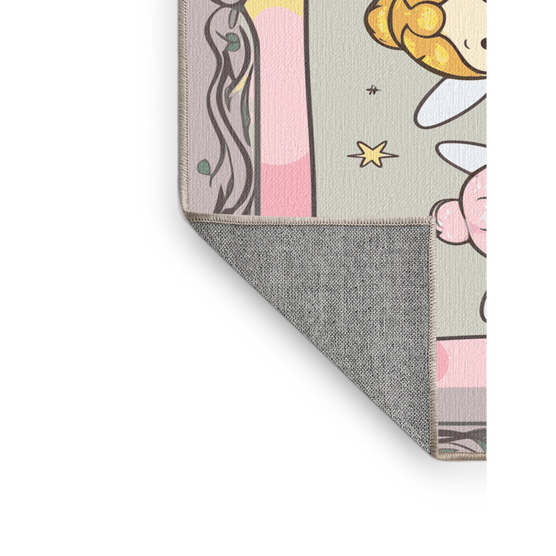 Tapis fantaisie Zoomie pour enfants Zoomie, Rectangulaire 2 pi x 3 pi