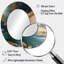 Or et vert abstrait marbre Harmony Swirls I - miroir décoratif ovale abstrait sur métal-864655767