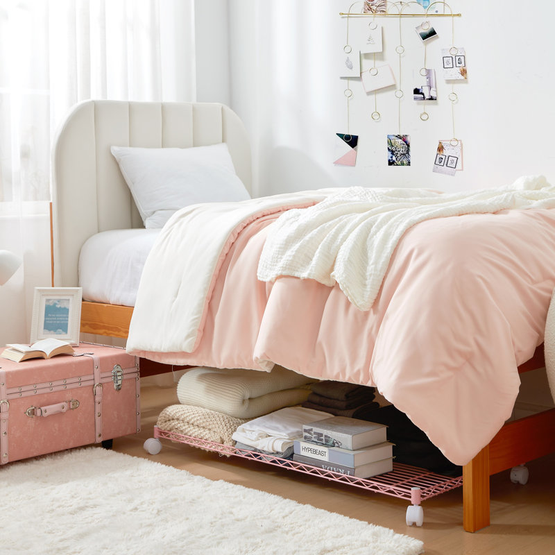 Rangement sous le lit en métal Suprima, Rose