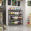 Heavy Duty Height-Adjustable Metal Storage Rack Vertical Organizer-128993949