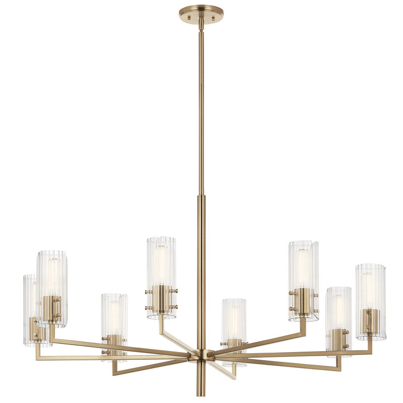 Lustre 8 lumières 40,25 "40,25", Laiton