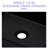 Black Ceramic Rectangular Vessel Bathroom Sink 16"X12". Modern Contemporary Classic Style. Excellent Technology, Fashion Aesthetic. Low Water Absorption, Stain . Above Counter Mount. 1 3/4" Drain