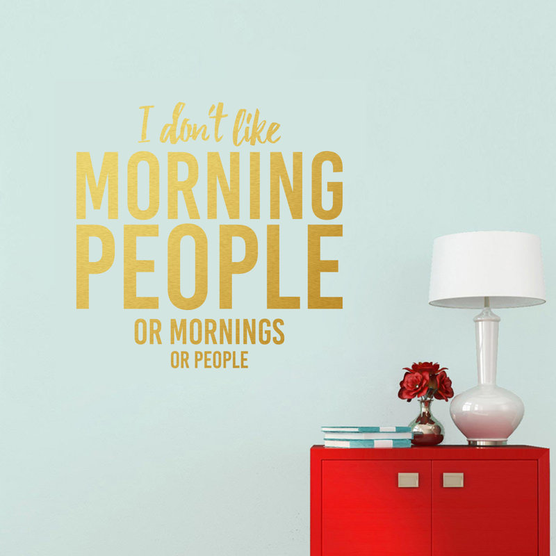 Décalcomanie murale i not like people people, Or