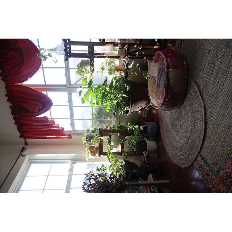 Tapis rond en jute