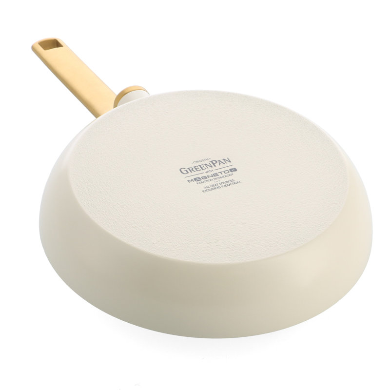 Greenpan Evolution Frypan 24cm - Black, 10cm H x 44cm L x 24cm W, Cream/Gold