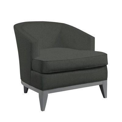 Fauteuil demi-tonneau en polyester 31 po Caroline