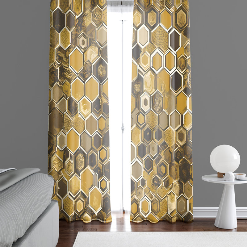 Semi Sheer Curtain Pair, 20" W x 52" L