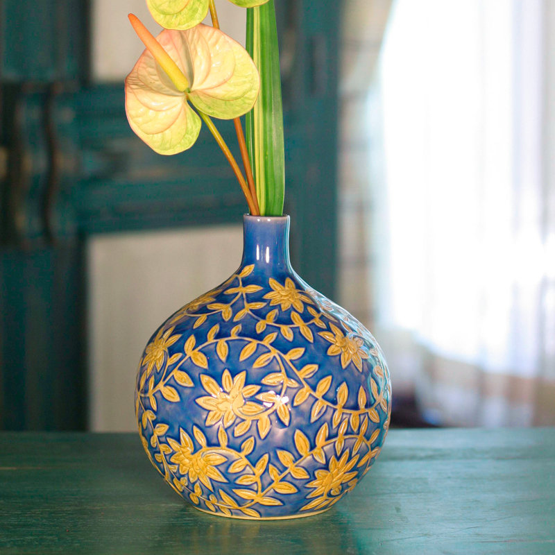 Vase de table en céramique jasmine celadon Neilsen