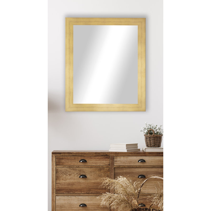 Miroir décoratif, Or mat, 33 po x 42 po