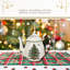 Spode Christmas Tree Candy Cane Teapot, 32 Oz - Festive Holiday Serveware