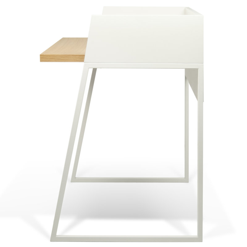 Bureau, Chêne / blanc mat