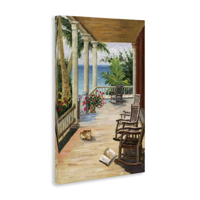 "Coastal Cape Cabin", art mural par Cloverfield & Co.