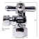 Turn Angle Stop with IPS Inlet and Compression Outlet with Cross Handle
