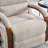 Aura Dual Motor Power Lift Chenille 180° Recliner With Wooden Armrests, Heated Massage, Side Pockets-1026683483