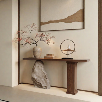 Console en bois de pin massif