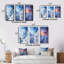 «Winter Snowy Peaks», 3 pièces sur toile-1475124106-1475124110
