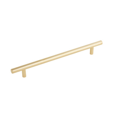 Emtek Bar Cabinet Pull 12" Centre-to-Centre, Unlacquered Brass