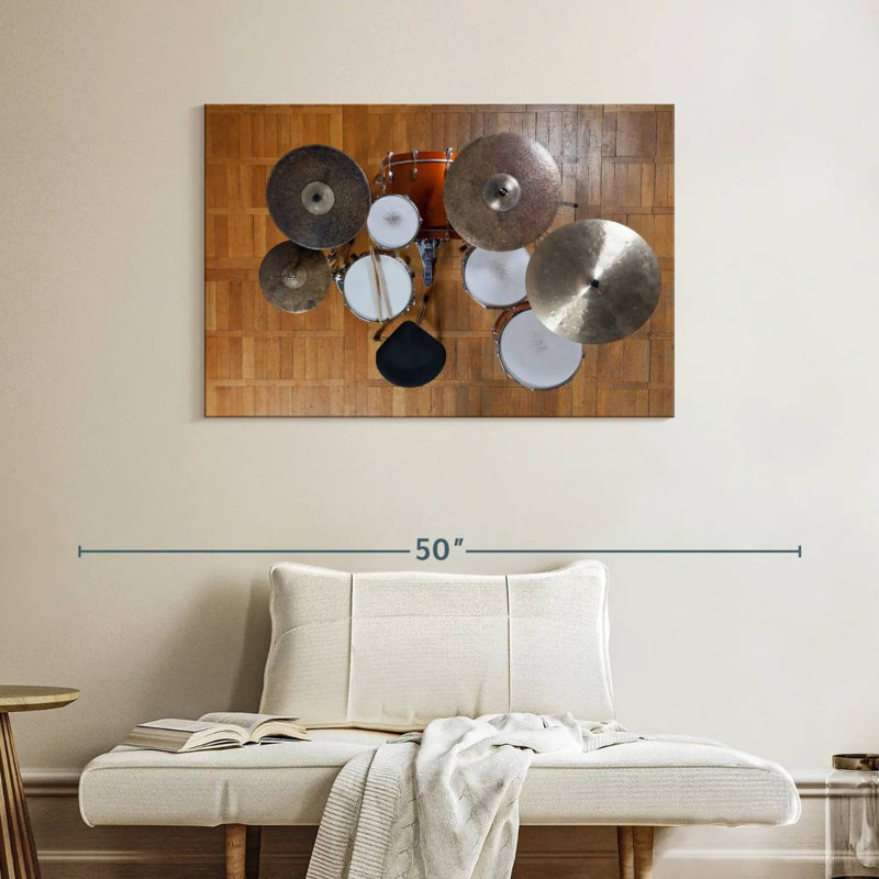 Full Drum Set, 26" H x 39" W