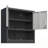 Wall Mounted Metal Storage Cabinet with Locking Door and Opened shelf-1782807148