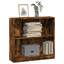  Bibliothèque rectangulaire en bois d'ingénierie chêne fumé