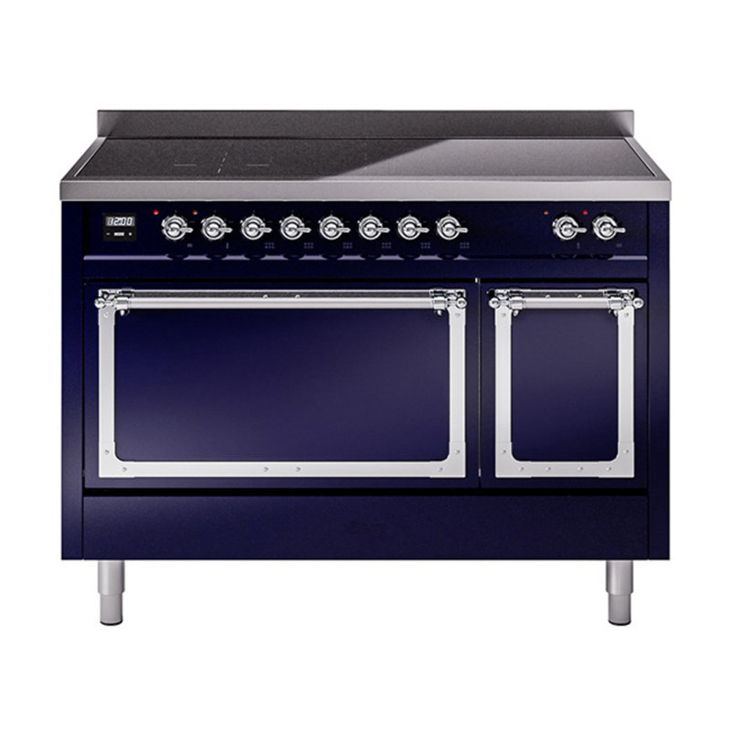 ILVE Nostalgie II Noblesse 48 in Induction Range, Midnight Blue/Chrome