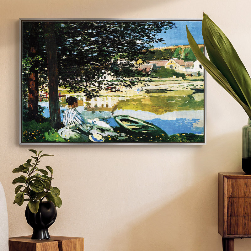 Monet sur toile, Noir, H 41 po x l 27 po x P 2 po
