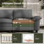 Ensemble de canapé modulaire rembourré 2 pièces, ensemble de canapé surdimensionné avec causeuse et fauteuil-942729331