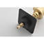 Régulateur de douche Master - Valve en métal 3/4 po, poignée réglable en laiton, finition noir mat, corrosion et rouille, contrôle de volume de 3,4 po x 2,14 po, installation simple