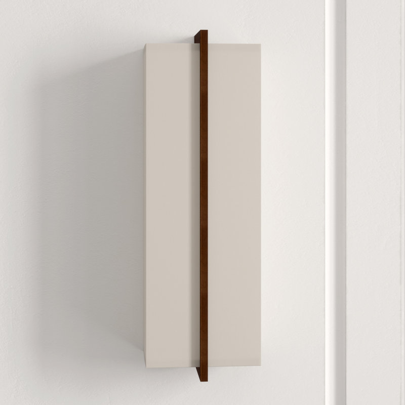 Via Flush Mount Sconce, Dark Stained Walnut