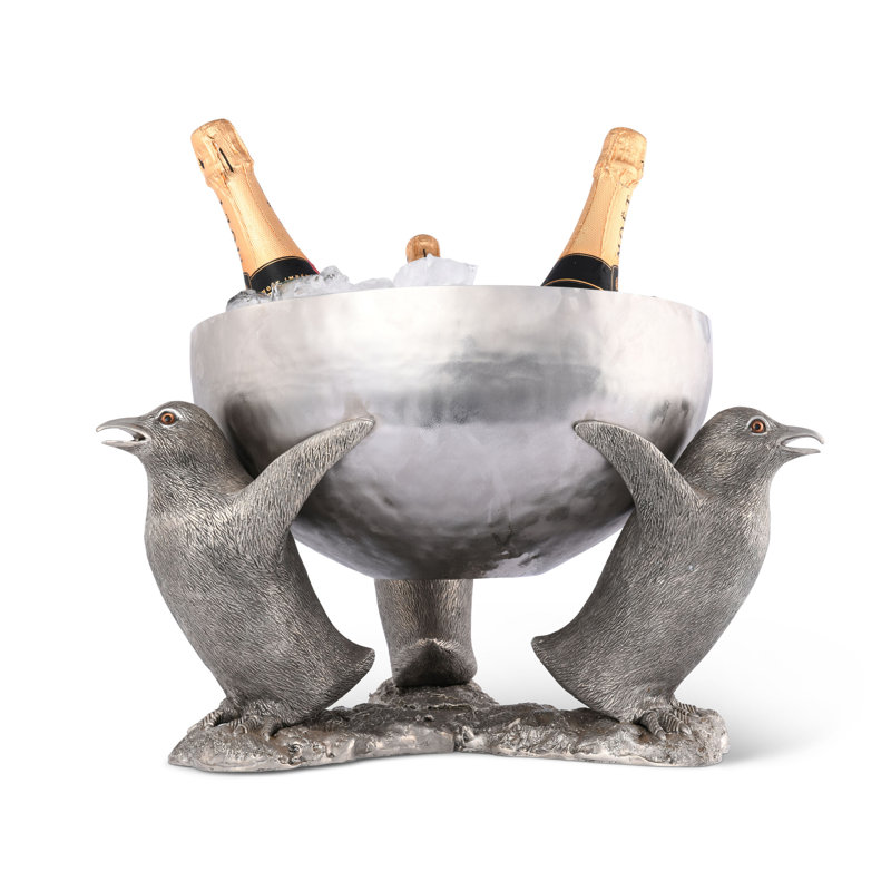 Bac à boissons en acier inoxydable Sea and Shore avec base pingouin