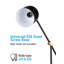 Lampe de bureau Skillern en métal esthétique, noire, moderne, avec bras articulé réglable et base lestée, idéale pour le salon ou la chambre. Puissance maximale : 60 W (culot E26), 110-120 V.